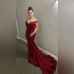 Jovani Red mermaid dress